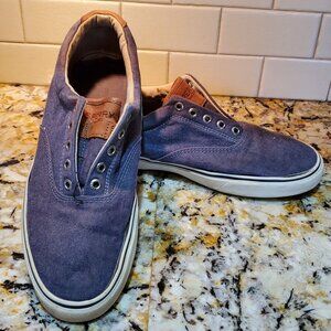 Mens Sperry Top Sider Size 11M Blue Canvas STS14546